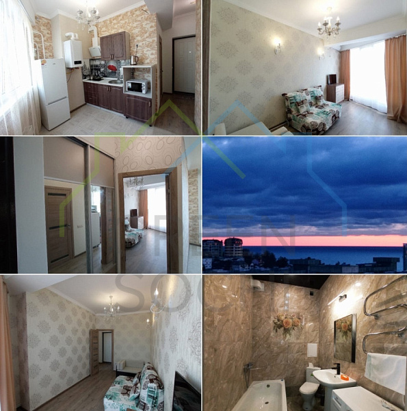 1-к квартира, 27 кв.м., микрорайон Мамайка, Волжская улица, 34/4