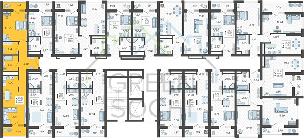 2-к квартира, 50 кв.м. (№11309)