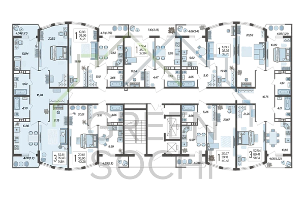 3-к квартира, 91 кв.м., в ЖК Режиссер (№13972)