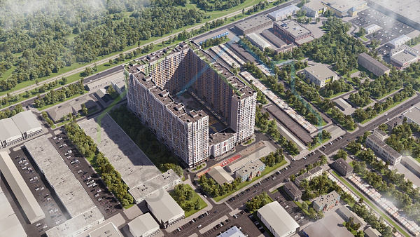 1-к квартира, 36 кв.м., в ЖК Ural (№13988)