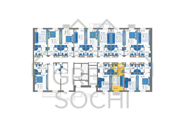 Студия, 24 кв.м., в ЖК Летний (№10064)